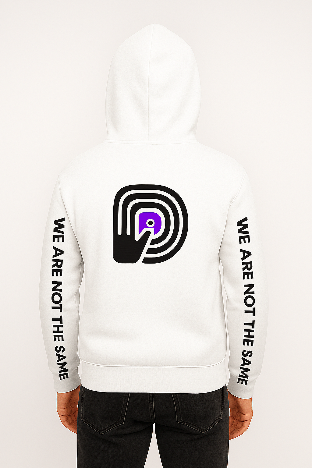 Spray paint Monochrome hoodie